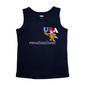 Old Navy Toddlers' Unisex Soft-Washed USA Eagle Tank Top NWT